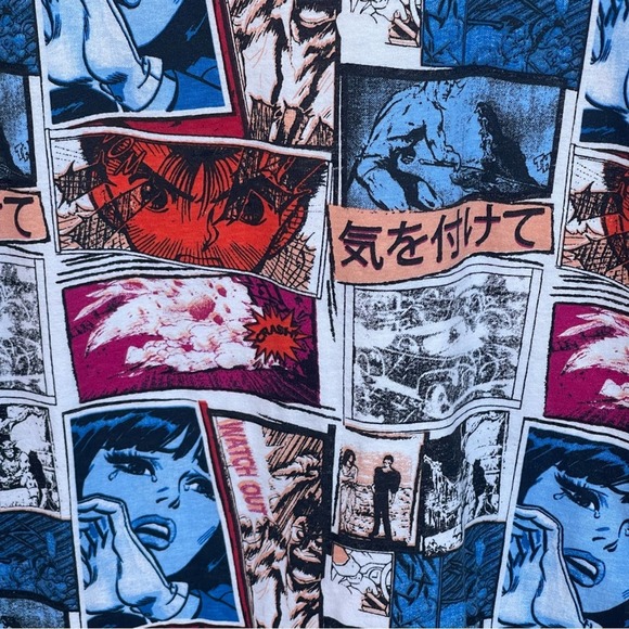 Seven Souls Shirt Mens Small Japanese Comic Anime AOP Graphic T-shirt - Picture 3 of 6